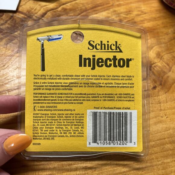 Schick Injector Razor Refill Blades 7 Count NIP Stainless Steel - Picture 2 of 2
